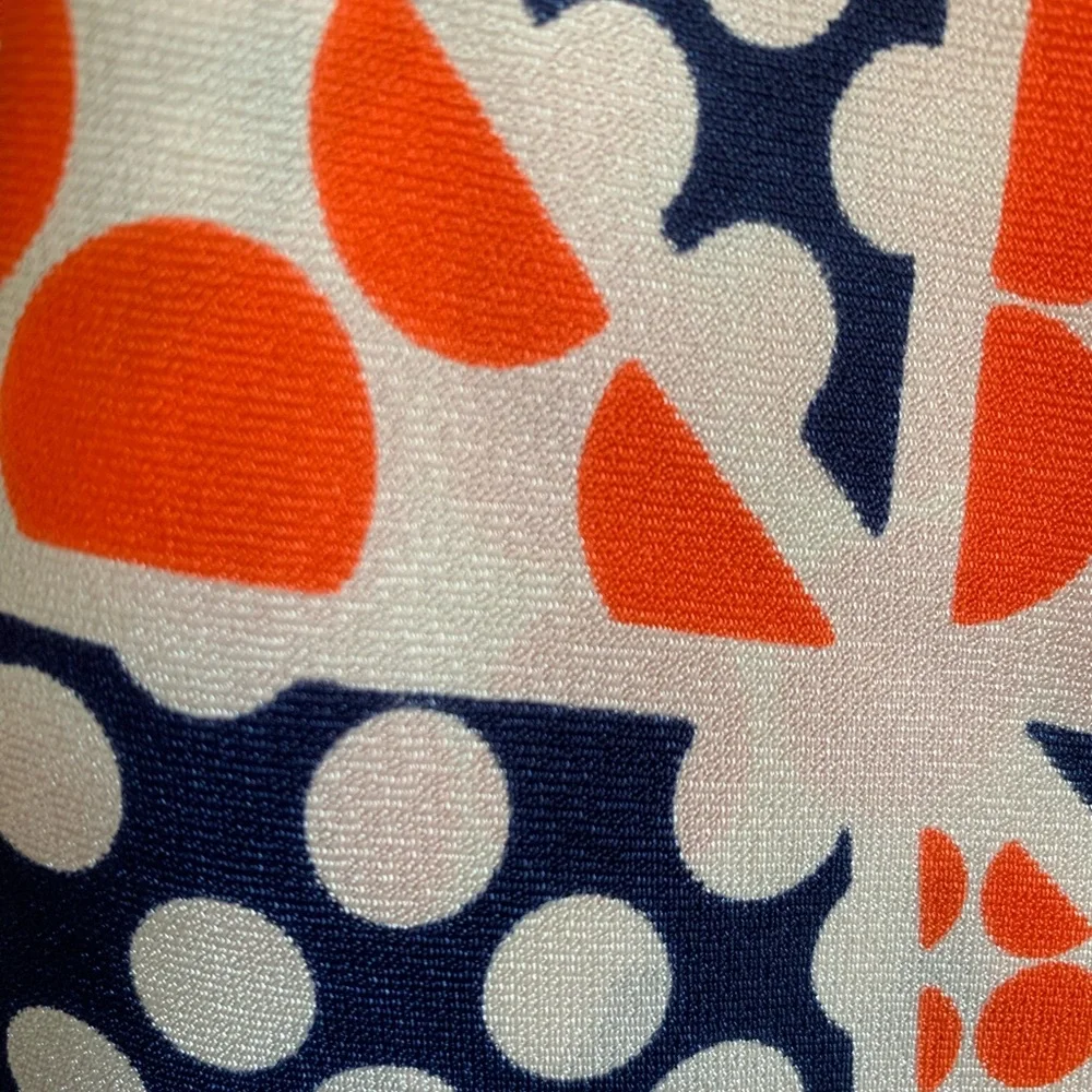 Vintage Doro Orange Polkadot Mod Pop Art Scarf